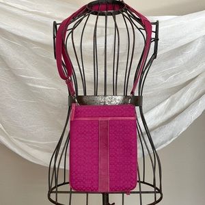 Coach Barbie Pink Signature Crossbody